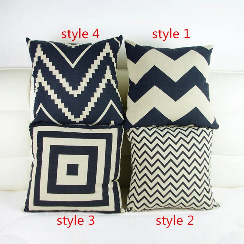 black and white geometric retro home decor cotton linen throw pillow cushion cover free black and white geometric retro home decor cotton linen throw pillow cushion cover free