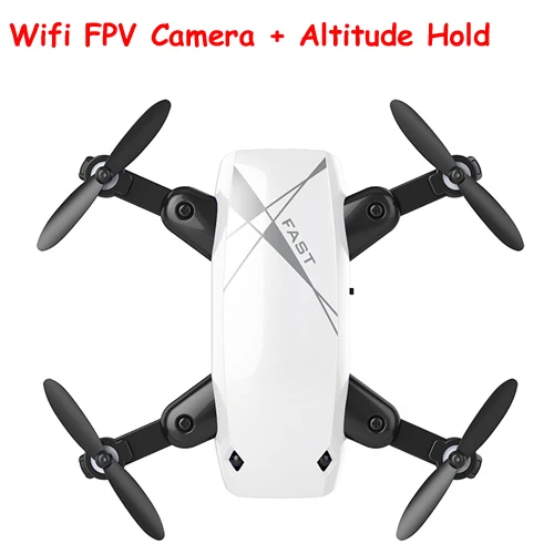 S9HW Мини Складная Drone с HD S9 камер/RC Quadcopter Wi-Fi FPV/Micro карман беспилотный самолет - Цвет: White With Camera