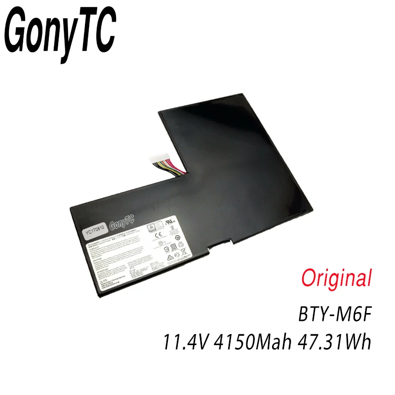 

GONYTC New Original BTY-M6F Laptop Battery for MSI GS60 2PL 2QE 6QE 6QC MS-16H2 11.4V 47Wh 4150MAH Genuine notebook battery