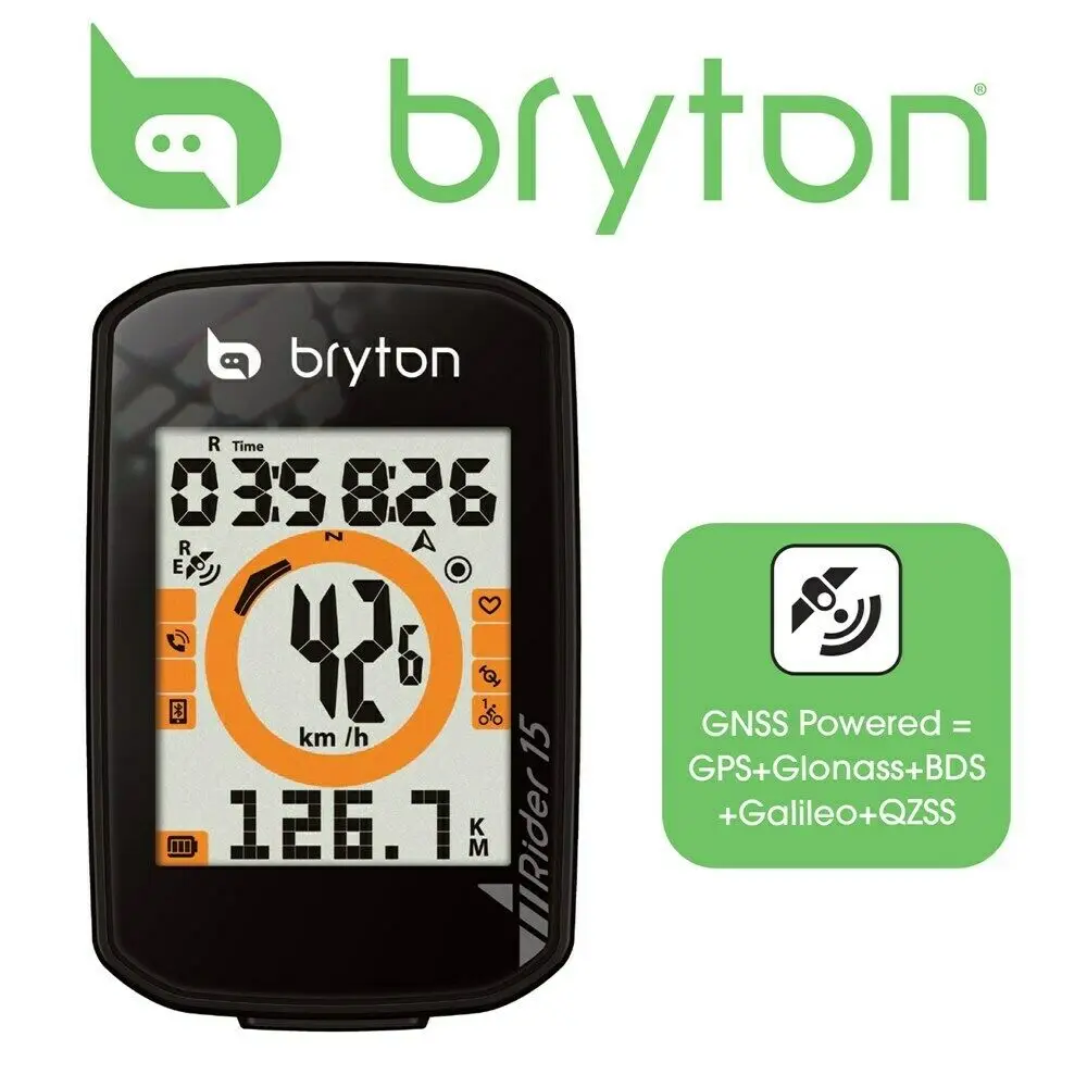 Bryton 15E-Bike/Cycling GNSS Computer-" display-срок службы аккумулятора 16 часов