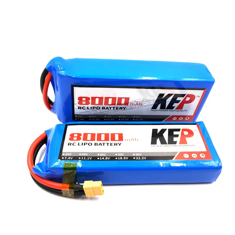 Высокомощный RC Lipo аккумулятор 2S 3S 4S 5S 6S 7,4 V 11,1 V 14,8 V 18,5 V 22,2 V 8000mAh 25C 35C для радиоуправляемого вертолета автомобиля литий-полимерный