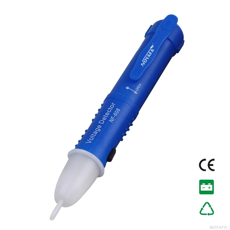 

NOYAFA NF-608 Non Contact AC Voltage Detector 50~1000V Electric Voltage Tester Handled Sensor Inspect Line Multifunctional Blue