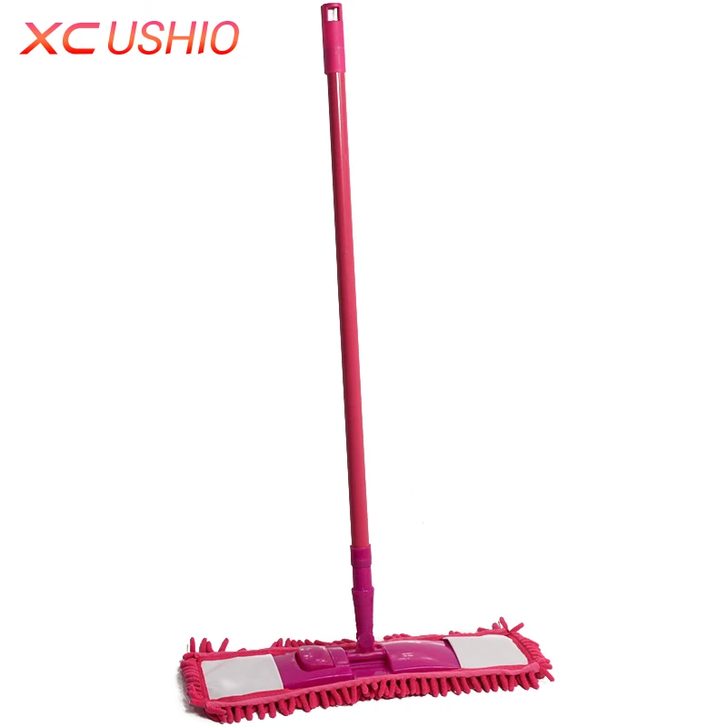 Съемная мягкая синель mop чистого Регулируемый СС стержень Кухня Ванная комната