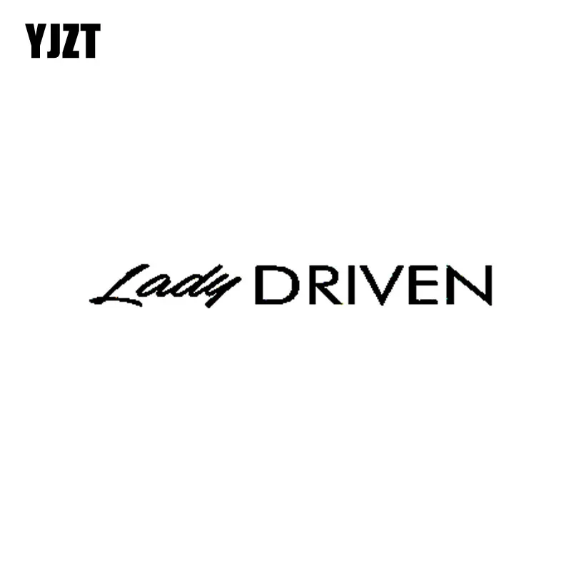 YJZT 20CM*2.2CM Interesting LADY DRIVEN Vinyl Car Window Sticker Personality Decoration Decal C11-0729 | Автомобили и мотоциклы