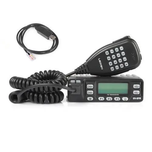 LEIXEN телефон двухдиапазонный VHF/UHF 136 174/400 470 МГц комплект 10 Вт автомобильный