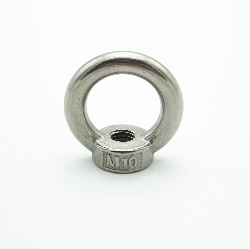 

M5 M6 M8 M10 304 Stainless Steel Metric Thread Ring Nut Marine Lifting Eye Nut Fastener