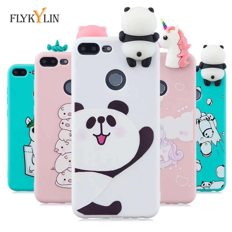 FLYKYLIN чехол для HUAWEI Honor 9 Lite Huawei 7X Fundas 3D DIY милый мультяшный Единорог Мягкие