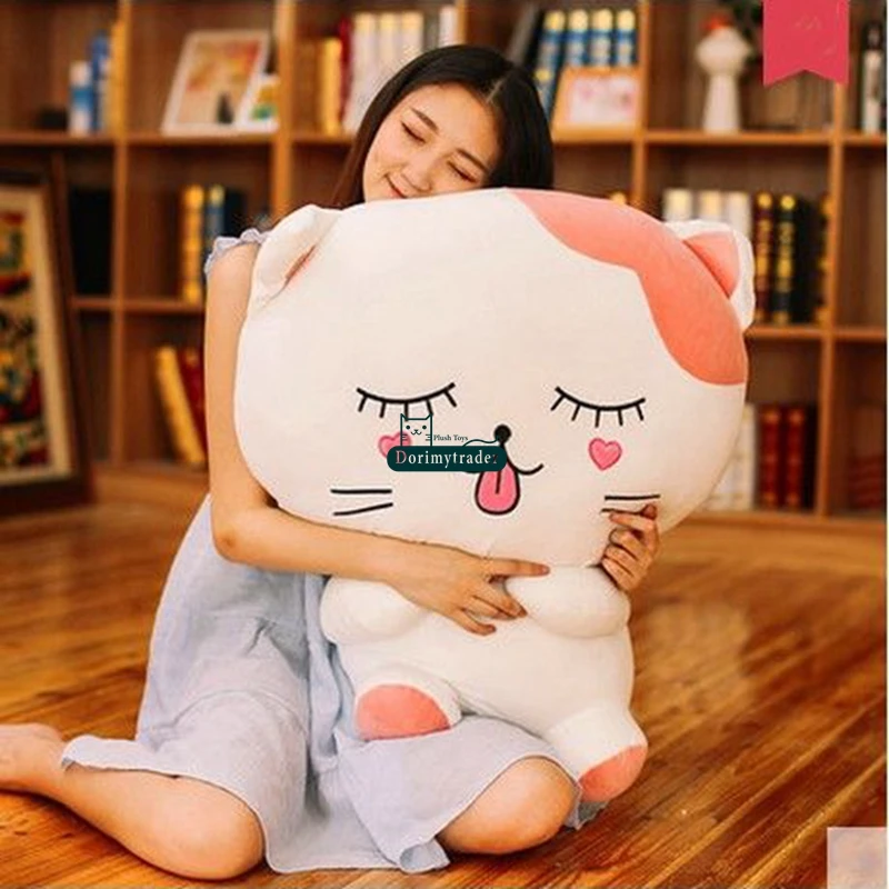 Dorimytrader 100cm Large Pop Lovely Cartoon Cat Plush Toy 39inches Stuffed Anime Cats Doll Animal Pillow Baby Gift DY61609  (15)