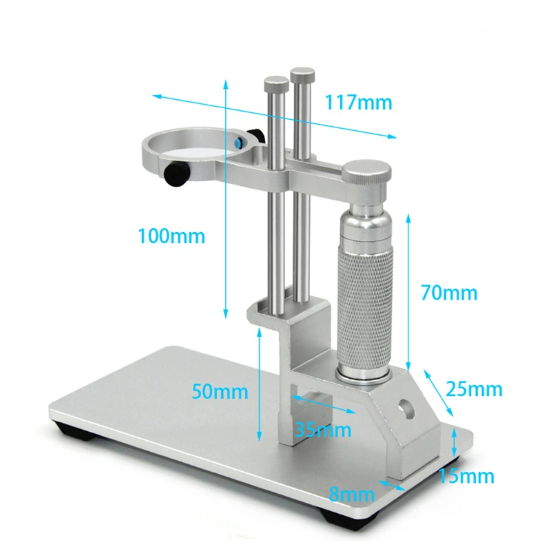 DANIU 40 мм Калибр алюминиевый сплав цифровой микроскоп кронштейн регулируемая регулировка подъема вертикальный кронштейн