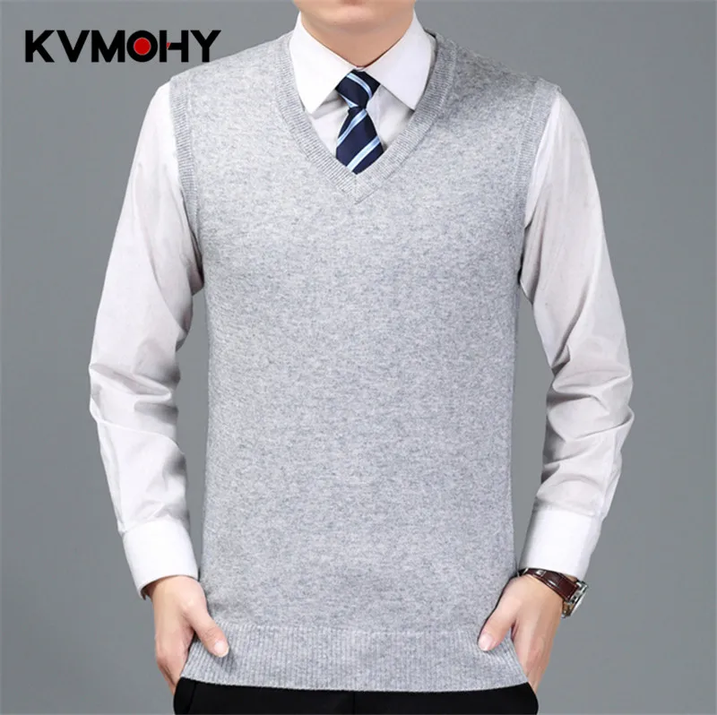 Sweater Men Pullover Cashmere Jumper Classic Sleeveless Sweaters Vest Mens Pull Homme Male Pattern Cashmere Sweater Vest