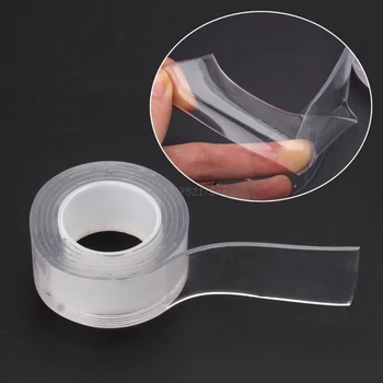 

Reusable Adhesive Silicone Tape Universal Anti-Slip Double-sided Wall Stickers Silicone Tape A04 19 Dropship
