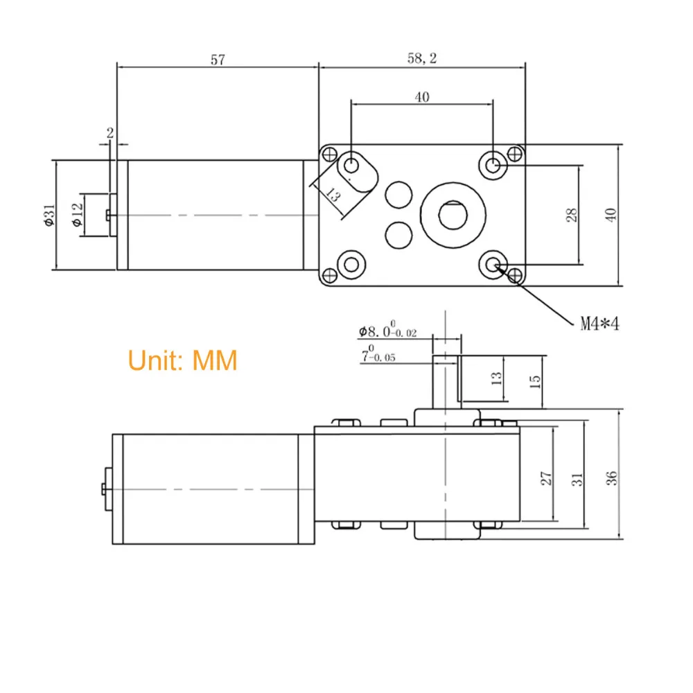 Bringsmart DC червячный мотор шестерни A58SW31ZY 12V микро мотор 24V обратный 470rpm двигатель постоянного тока высокий крутящий момент самоблокирующийся для занавески машины