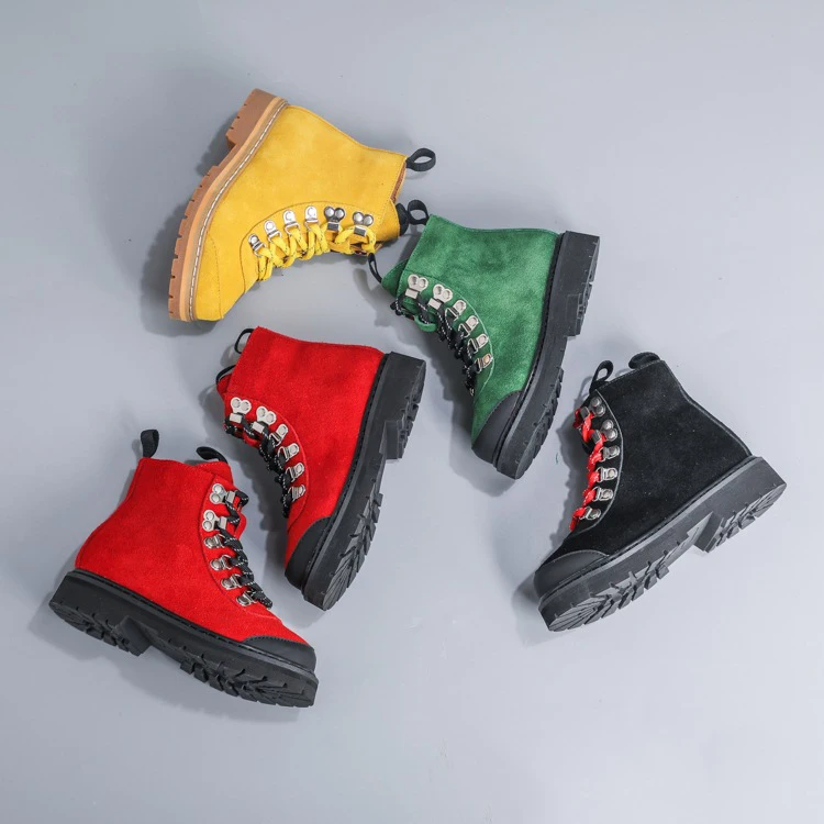 Botas de Marca de Alta Botas de Todos os Jogos Sapatos de Camurça Aadct Moda Meninas Botas Meninos Qualidade Crianças Pequenas Outono 2020 10 de Marca de Alta qualidade crianças pequenas