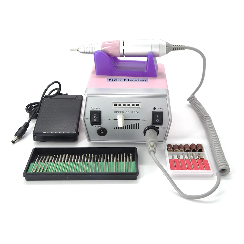 

Free shipping/Drop 110V/220V Electric Nail drill Manicure machine Pedicure Drill File Tool Kit 12V