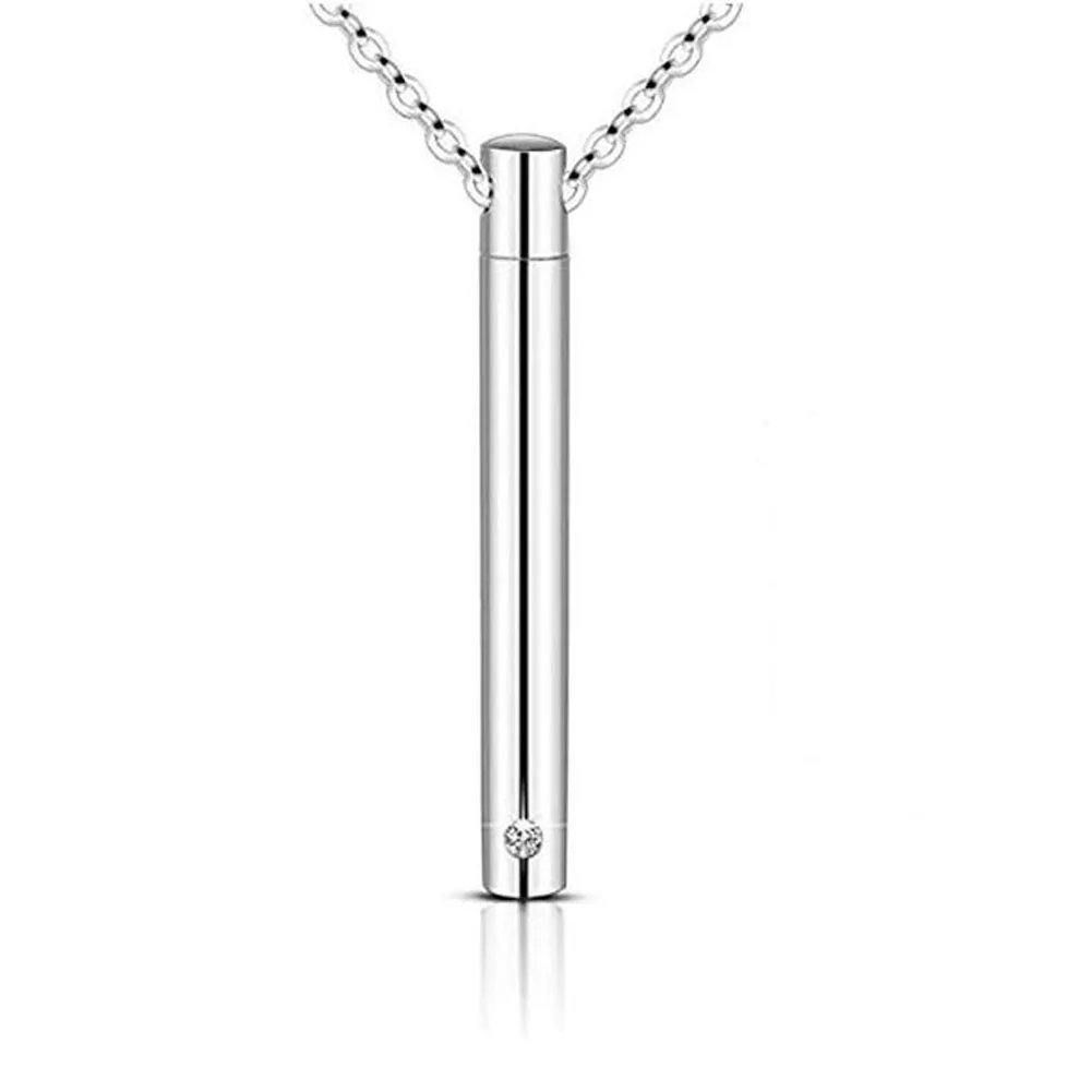 

Bar Urn Pendant Memorial - Ashes Keepsake Exquisite Cremation Jewelry