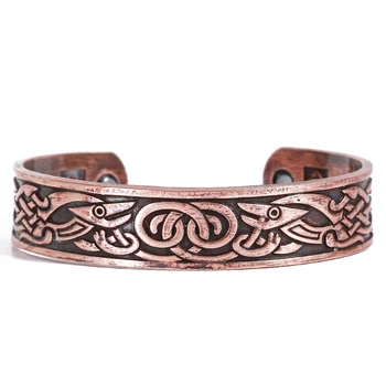

Phoenix Totem Rune Viking Bracelet Men Ancient Silver and Ancient bronze Drop Shipping 10pc