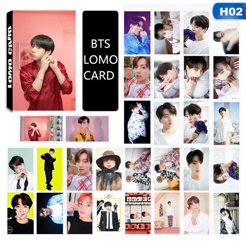 

30PCS/Set Kpop BTS Bangtan Boys 2019 MAP OF THE SOUL PERSONA Portray Photo Cards LOMO New Album HD Collective Photocard