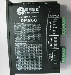 DHL/EMS ЧПУ Шагового Привода 2ph 2.4 ~ 7.2A 24 ~ 60VDC Соответствия Nema23 34 Двигатель DM860 Leadshine-A2