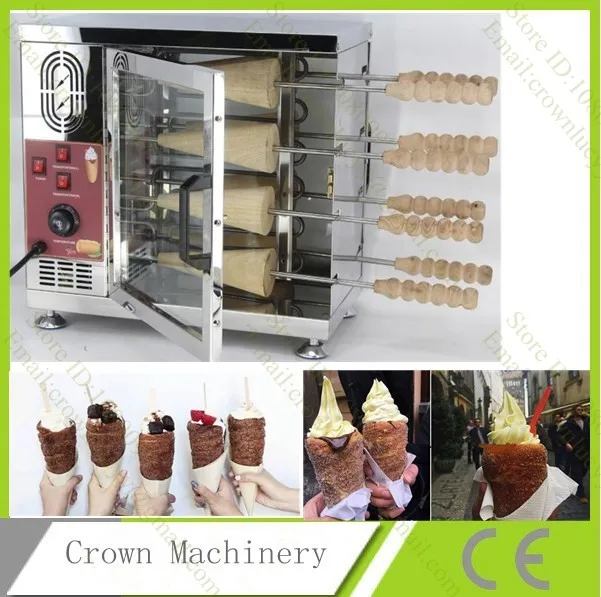 

Electric Chimney cake machine;kurtos kalacs chimney cake baking oven machine;chimey cake maker