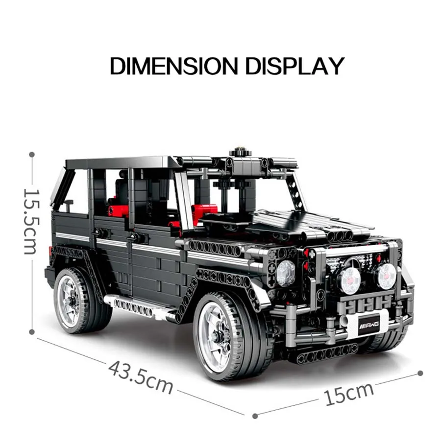 1343 шт. внедорожный внедорожник совместимый Technic MOC 2425 Benz G500 строительные блоки кирпичи игрушки подарки на день рождения для детей