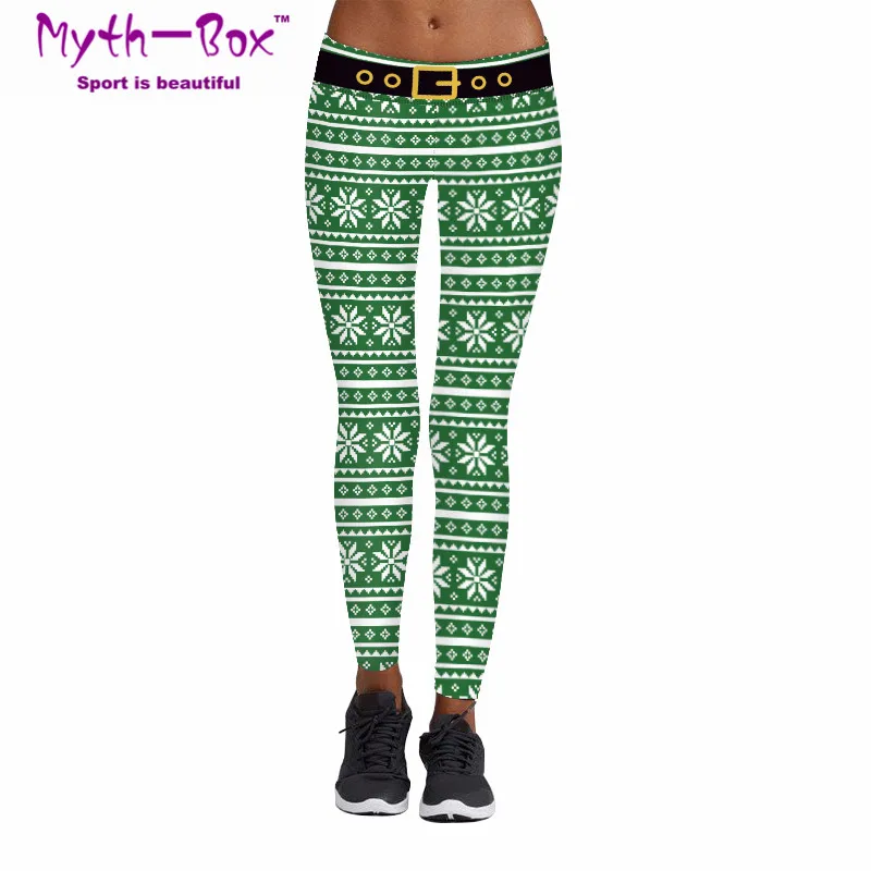 snowflake running leggings