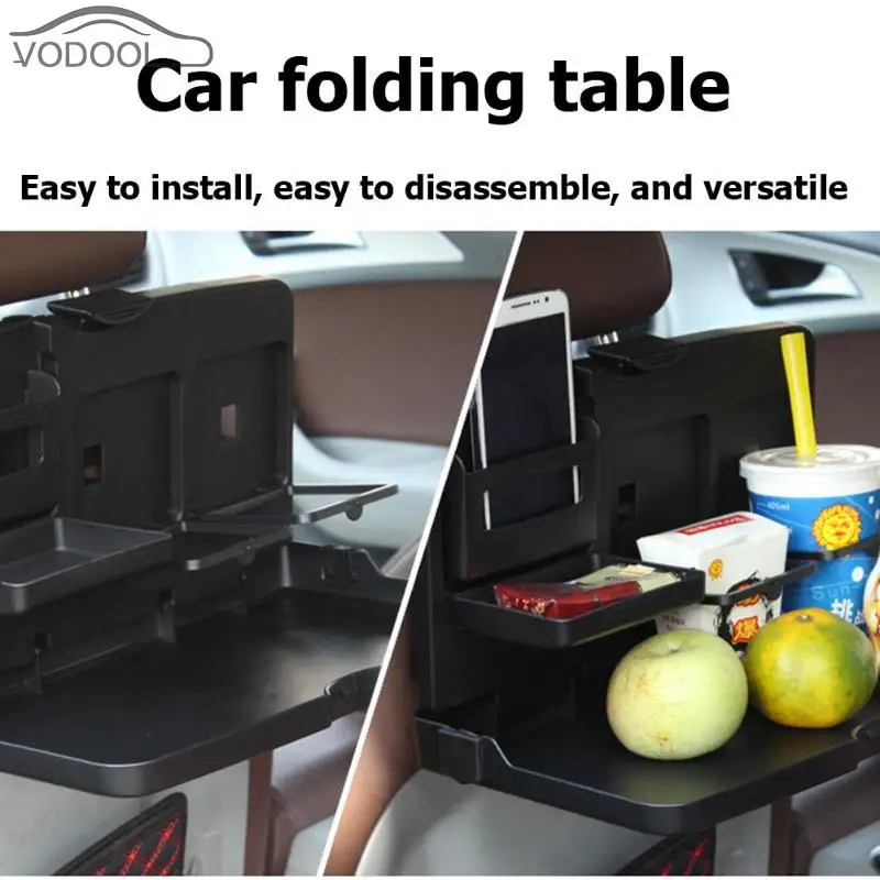 Автомобильный универсальный стол на заднем сиденье, держатель подноса для чашки, подставка для путешествий, складной стол для еды, органайзер для автомобиля