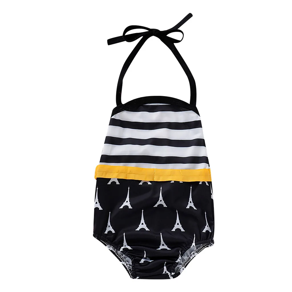 Arloneet/ г.; купальный костюм для маленьких девочек; купальный костюм в полоску; цельный купальник; пляжная одежда; летняя одежда для купания