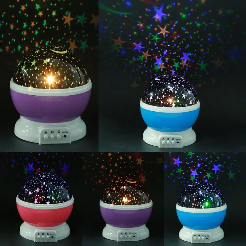 Светодиодный вращающийся Ночник проектор Звездное небо Звезда Мастер дети ребенок сон романтический светодиодный USB проектор лампа Рождественские подарки