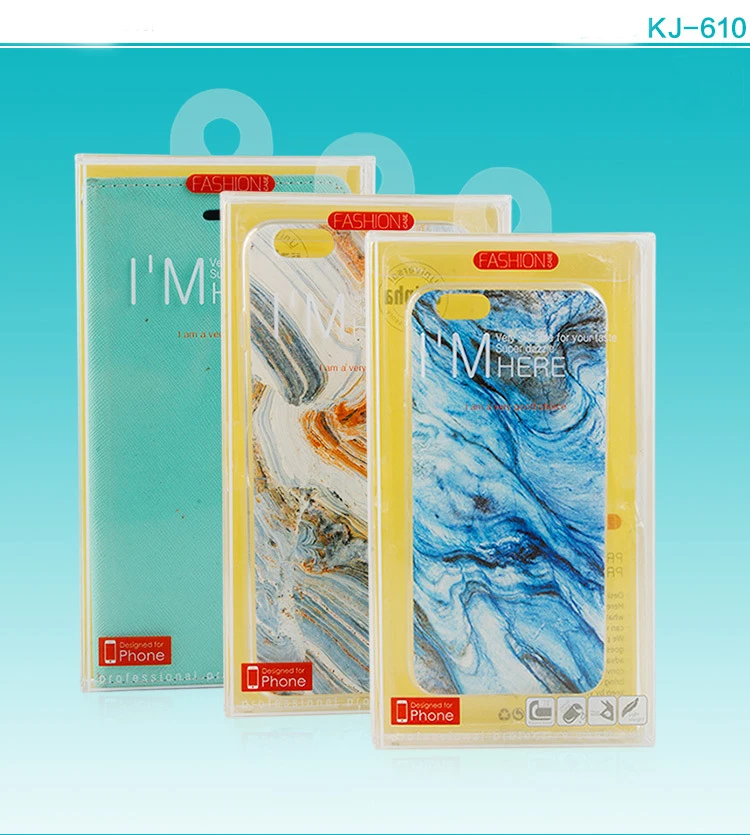 

100 pcs Empty PVC Retail Package Plastic Box Packaging Boxes For iPhone 7 7plus HUAWEI REDMI Phone Leather Wallet Case Cover