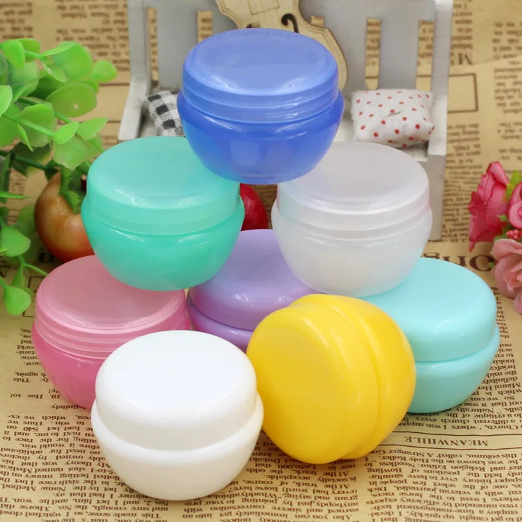 10Pcs 10g/0.35oz Plastic Empty Makeup Jars Pot Sample bottle Travel