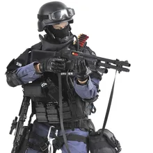 12 ASSUALTER Special Soldier Action Figure 1/6 Scale SWAT Soldier Models Army Toys Collection Boys Toys for Children Gift 1 6 scale movable 3 style 12 swat black uniform military army combat game toys soldier set action figure model toys
