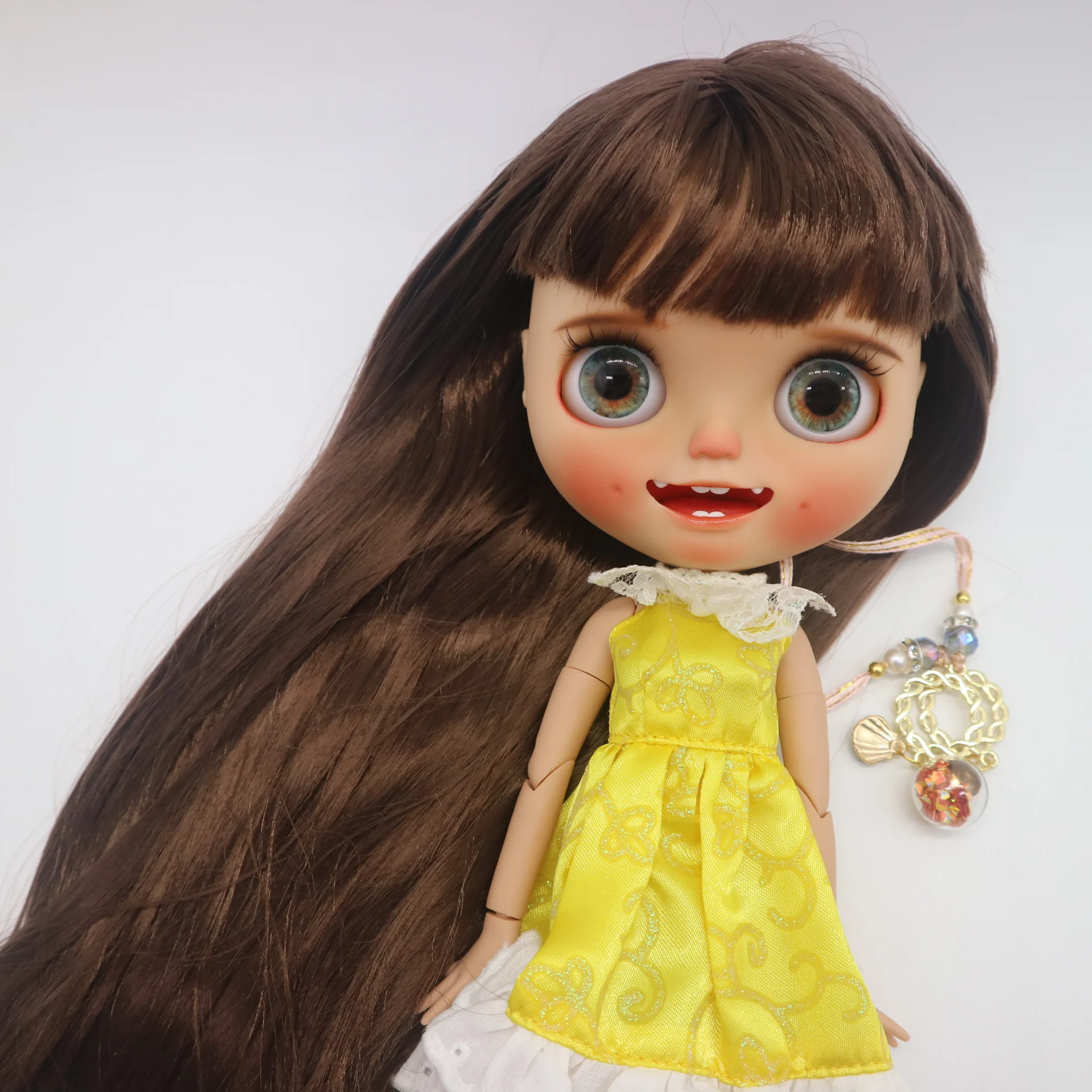 

customization doll DIY Nude joint body blyth doll tan skin