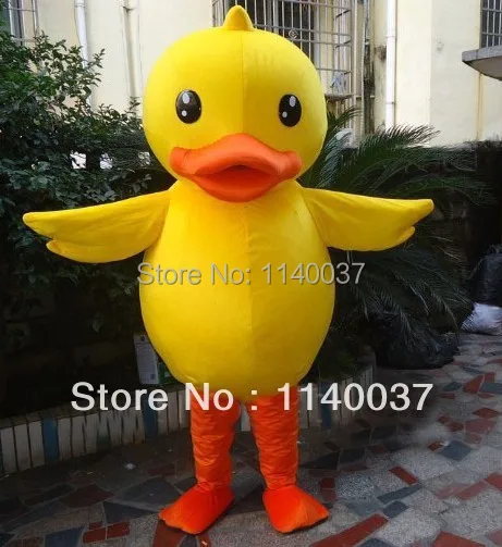 

mascot Big Yellow Duck Mascot Costume Best Price Famous Park Yellow Duck Mascotte Outfit Suit EMS FREE SHIPPING