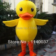 Талисман большая желтая утка костюм талисмана Лучшая цена известный парк желтый костюм Утки te наряд костюм EMS