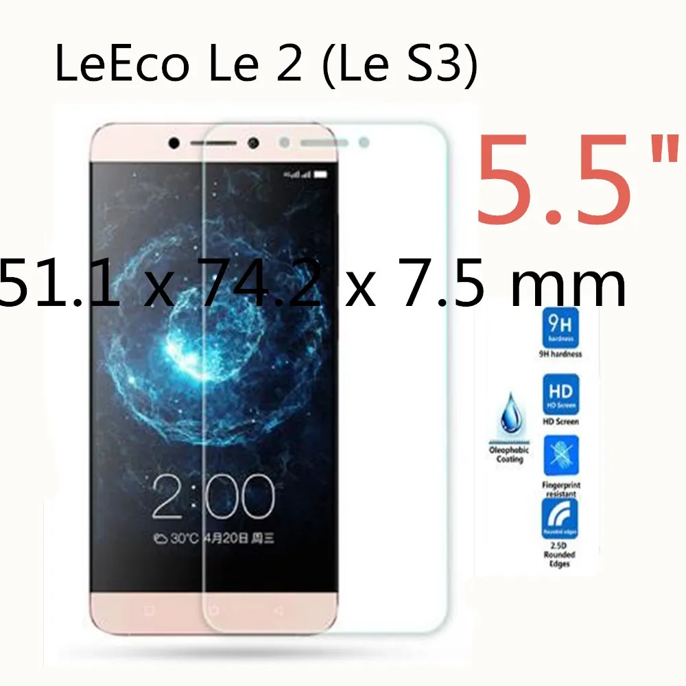 Закаленное стекло 9H для LeEco Le 2 X527 Премиум Защитная пленка экрана Le2 Pro le S3 X626 X526