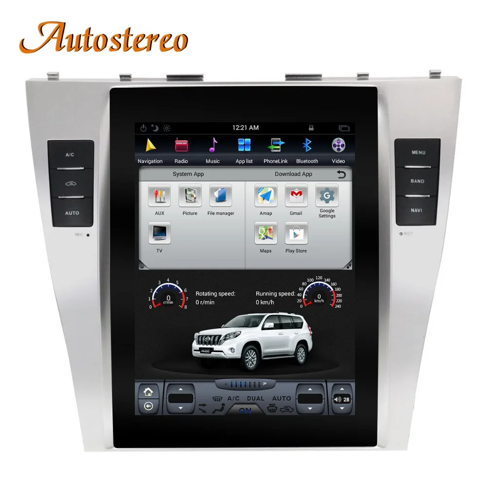 Discount Android 7 Tesla style Car GPS Navigation For TOYOTA CAMRY 2007-2011 stereo multimedia no DVD player radio tape recorder headunit 4