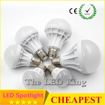 

New E27 LED Lamp 220V LED Bulb SMD5730 3W 5W 7W 9W 12W Super Bright Bombillas Warm White/Cold White D3-D12