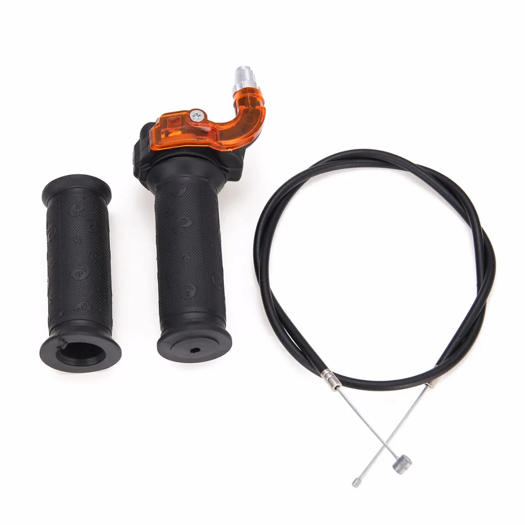 

1Pair Black Twist Throttle Accelerator Left And Right Grip Cable For 7/8" 22mm ATV Quad Dirt Pit Bike 50/90/110/125/140CC