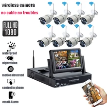 8CH IR 2MP Home Security Wireless NVR IP Camera System 1080P HD CCTV Set Outdoor Wifi Cameras Video NVR Surveillance CCTV KIT