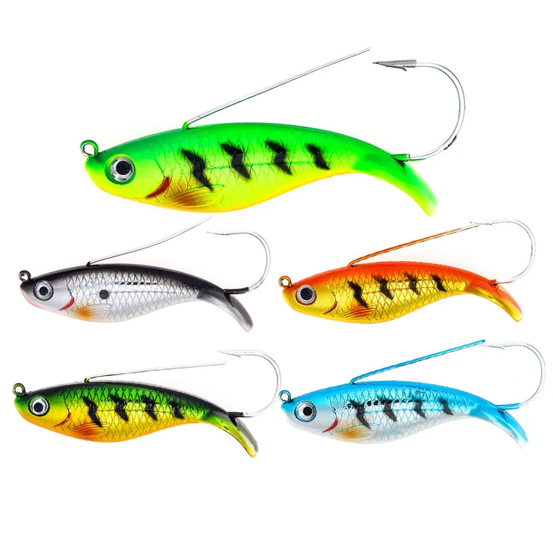 

1Pcs Fishing Lure 8.5cm 21.5g Anti-hang grass hook Winter Ice Fishing Jig Bait For Bass Pike Fishing Hooks Lead Hard Lures