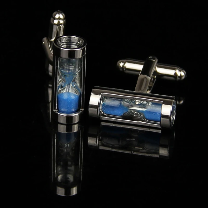 1Pair Mens Vintage Hourglass Cufflinks Shirt Wedding Business Party Gifts