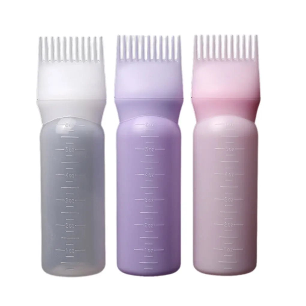 

Women Girls Men Hair Dye Root Brush Applicator Bottle Graduated Scale Hair Coloring Bottle