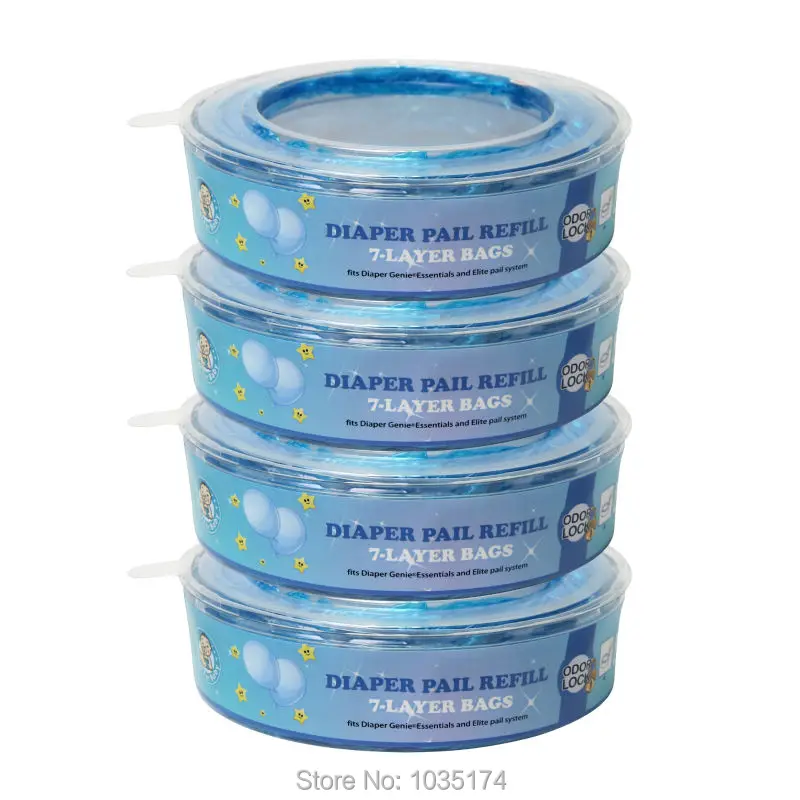 4 8 Sets Baby Diaper Garbage Bag Compatible With All Genie Pails 2