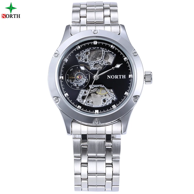 font b Mechanical b font Watch Male Full Automatic Stainless Steel font b Men b