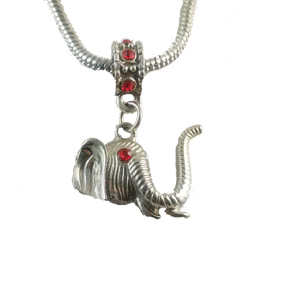 

Delta Sigma Theta Sorority charm Delta Red Eye Elephant Charm 10pcs 1 lot