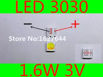 

500pcs EVERLIGHT LED 3030 LED Backlight TV High Power 1.6W 3V LED Backlight Cool white For LED LCD TV Backlight Application