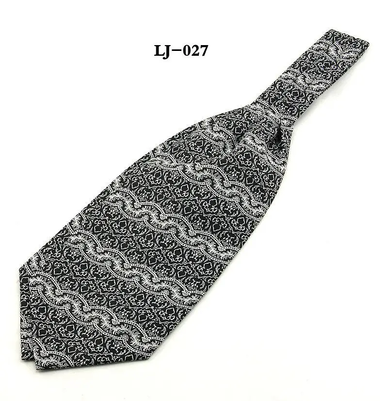 SHENNAIWEI Пейсли аскотский галстук-платок мужской Пейсли Галстук Жаккард самостоятельно галстук Свадьба Gravata - Цвет: LJ027
