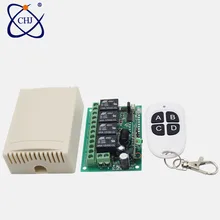 433Mhz Universal Wireless Remote Control Switch DC 12V 4CH relay Receiver Module With 4 channel RF Remote 433 Mhz Transmitter smart home dc 12v 24v 4ch 10a relay wireless remote control switch receiver transmitter 315 433 mhz momentary