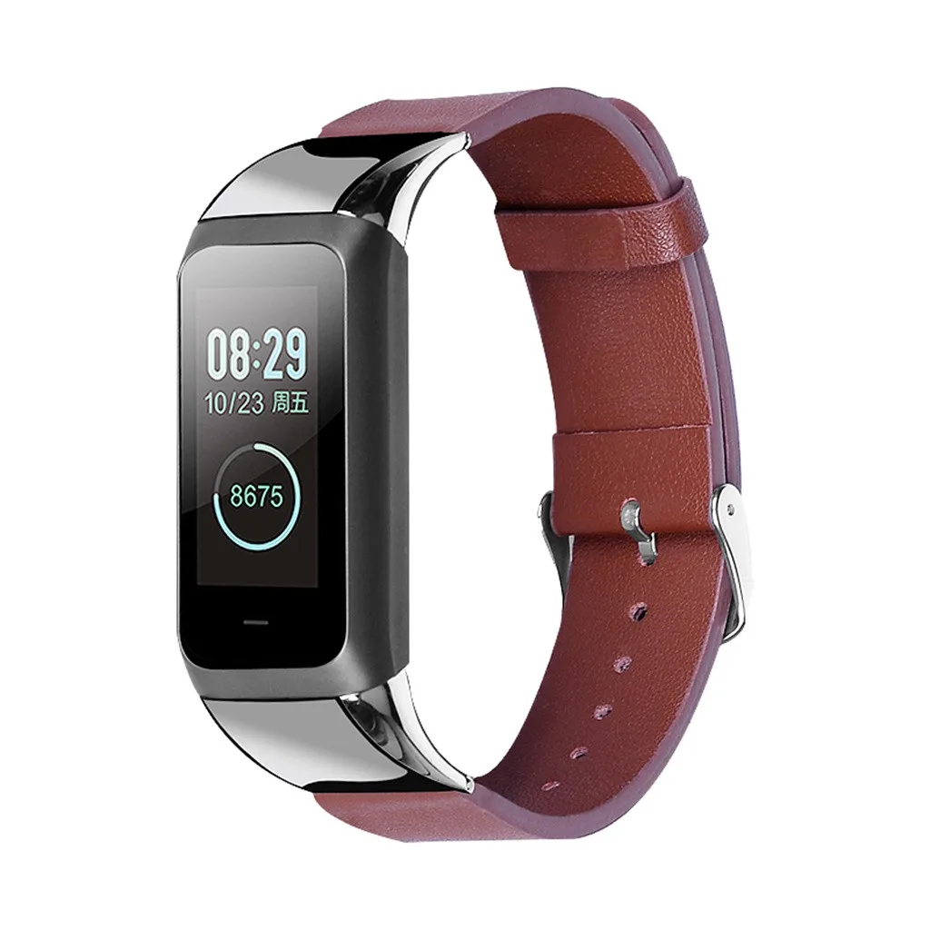 Модный простой мужской ремешок для часов Amazfit COR 2 часы кожаный ремешок для наручных часов Ремешок Пряжка ремень сменные часы аксессуары подарок