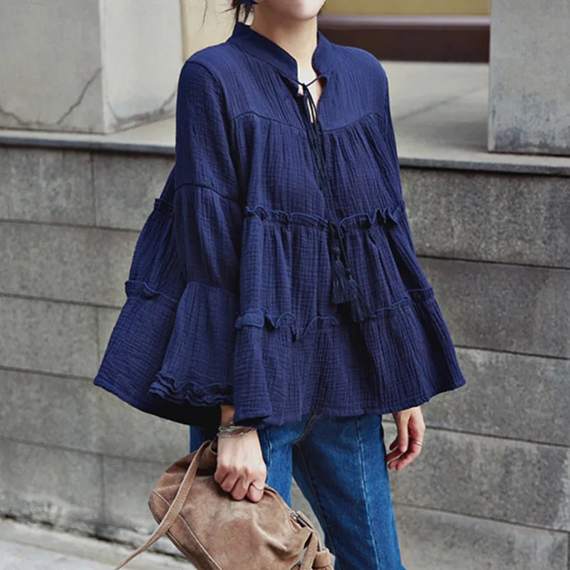 cute linen tops